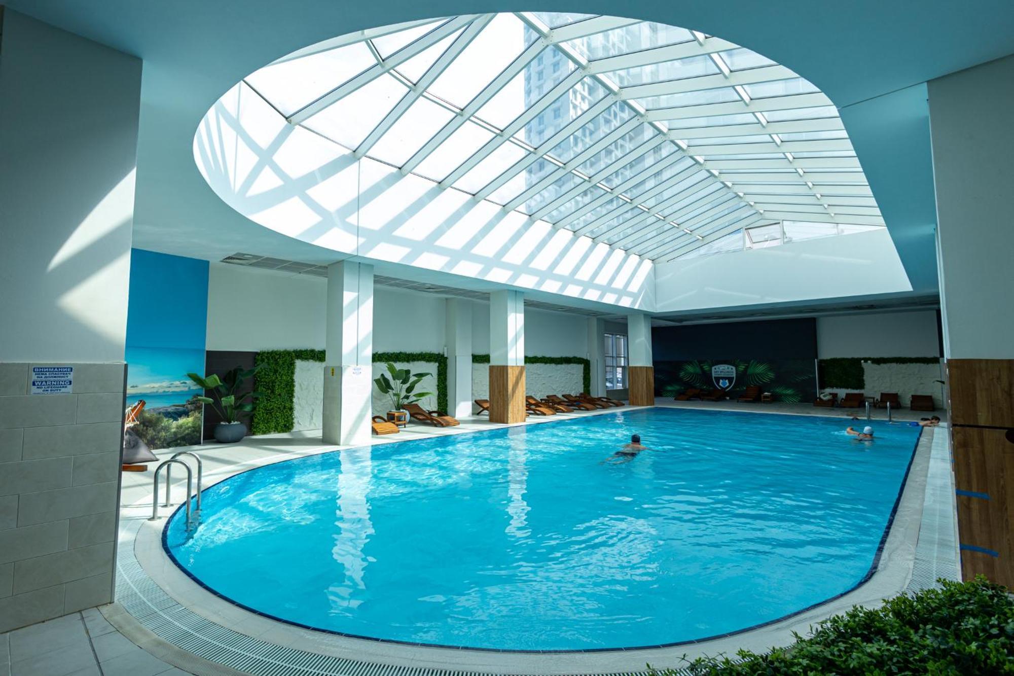 19Th & 18Th Floor Secure Apartments With Pool & Fitness & Parking Included In Price Skopje Exteriér fotografie